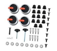 Générique Ensemble de matériel de Commande de chauffante avec 4 | Construction ABS mat, 4 boutons de commande coordonnés, matériel assorti conçu pour les plaques modèle 2420
