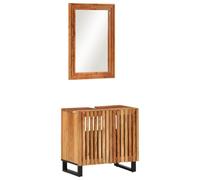Générique Ensemble de Meubles de Salle de Bain 2 pcs Bois Massif d'acacia,Meubles,Ensembles de Meubles,Ensembles de mobilier pour salles de Bains,Brun,24.6 KG,3217092