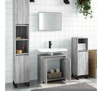 Générique Ensemble de Meubles de Salle de Bain 2 pcs Sonoma Gris,Ensembles de mobilier pour salles de Bains,19.84KG-835698