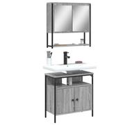 Générique Ensemble de Meubles de Salle de Bain 2 pcs Sonoma Gris,Meubles,Ensembles de Meubles,Ensembles de mobilier pour salles de Bains,Gris,28.42 KG,3214658