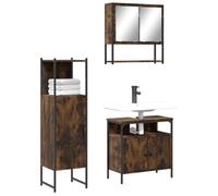 Générique Ensemble de Meubles de Salle de Bain 3 pcs Chêne fumé,Ensembles de mobilier pour salles de Bains,46.17KG-3214697