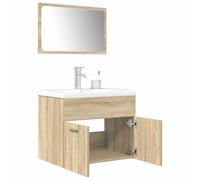 Générique Ensemble de Meubles de Salle de Bain 3 pcs chêne Sonoma,Meubles,Ensembles de Meubles,Ensembles de mobilier pour salles de Bains,Brun,31.1 KG,3325018
