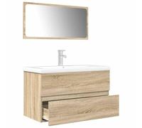 Générique Ensemble de Meubles de Salle de Bain 3 pcs chêne Sonoma,Meubles,Ensembles de Meubles,Ensembles de mobilier pour salles de Bains,Brun,41.6 KG,3325043