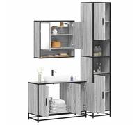 Générique Ensemble de Meubles de Salle de Bain 3 pcs Sonoma Gris,Ensembles de Ensembles de mobilier pour salles de bains-3301103