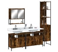 Générique Ensemble de Meubles de Salle de Bain 4 pcs Chêne fumé Bois,Ensembles de mobilier pour salles de Bains,71.16KG-3214687