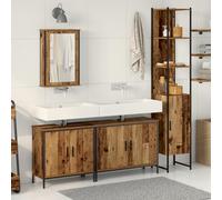 Générique Ensemble de Meubles de Salle de Bain 4 pièces en Bois Ancien,Ensembles de mobilier pour salles de Bains,65.25KG-3332595