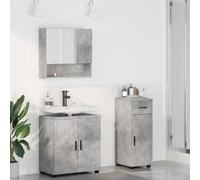 Générique Ensemble de mobilier de Salle de Bain 3 pcs Gris béton,Armoires & Meubles de Rangement,Meubles-lavabos de Salle de bains-3392956