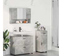 Générique Ensemble de mobilier de Salle de Bain 3 pcs Gris béton,Meubles,Ensembles de Meubles,Ensembles de mobilier pour salles de Bains,Gris,55.95 KG,3393036