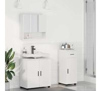 Générique Ensemble de mobilier de Salle de Bain avec tiroir 3 pcs Blanc,Meubles-lavabos, Meubles-lavabos de Salle de Bains,3392953