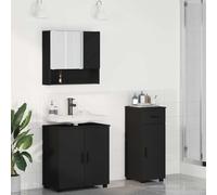 Générique Ensemble de mobilier de Salle de Bain avec tiroir 3 pcs Noir,Meubles,Armoires & Meubles de Rangement,Meubles-lavabos,Meubles-lavabos de Salle de Bains,Noir,45.85 KG,3392954