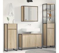 Générique Ensemble de mobilier de Salle de Bain avec tiroir Chêne Sonoma,Meubles,Armoires & Meubles de Rangement,Meubles-lavabos,Meubles-lavabos de Salle de Bains,Chêne Sonoma,84.22 KG,3403047
