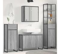 Générique Ensemble de mobilier de Salle de Bain avec tiroir Gris Sonoma,Meubles,Armoires & Meubles de Rangement,Meubles-lavabos,Meubles-lavabos de Salle de Bains,Gris Sonoma,84.07 KG,3403049