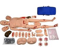 Générique Ensemble de modèle de brûlure avancé de 25 pièces, ensemble d'évaluation des traumatismes module de brûlure/plaie, module d'évaluation de mannequin de plaie chirurgicale