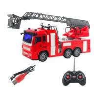 Générique Ensemble De Modèles De Camion De Pompiers pour - Voiture De Pompier Télécommandée, Véhicule RC pour Les Tout-Petits, Durable avec Roues Mobiles, Effets Sonores Légers | Jardin D' À Usag