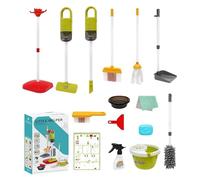 Générique Ensemble De Nettoyage Éducatif pour - Jouets De Ménage Interactifs Réalistes, Fournitures d'apprentissage Amusantes | D’âge Préscolaire Jeunes Assistants Intérieur Liens Familiaux Sall