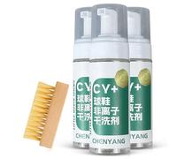 Générique Ensemble de nettoyant de sneakers de mousse de mousse active de Chyang/Haibus, mousse de nettoyage de netteur pour le nettoyage en profondeur, enlève les taches et la saleté (3pcs)