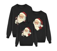 Générique Ensemble de Noël 2025 pour Papa et Homme Pull de Noël Moche Ensemble Familial Col Rond Sweat à Manches Longues Sweat imprimé de Noël Mode Parents-Enfants Vetements-Dad