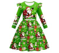 Générique Ensemble de Noël pour Bébé Fille 0-24 Mois, Tenue De NoëL pour Petite Fille Costume Noel Bebe Robe à Manches Longues BéBé | Vêtement 6 Mois-6 Ans