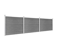 Générique Ensemble de Panneau de clôture WPC 526x146 cm Gris,Quincaillerie, Clôtures & barrières, Panneaux de clôture, Gris (Poids 66.05KG)