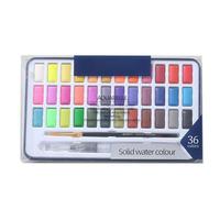 Générique Ensemble De Peinture Aquarelle, Kit De Peintures Aquarelles De Voyage Avec Pinceau, Peignant Des Fournitures D'art Pour Les Débutants, Un Kit Professionnel De Peinture De Couleur D'eau