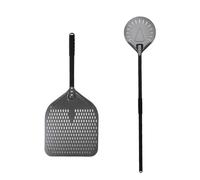 Générique Ensemble de pelles à Pizza 8 9 pouces Long, pelle réglable, outil cuisson, ustensiles cuisine antiadhésifs for four(9 12inch set2)