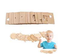 Générique Ensemble de pochoirs de dessin, Kids Drawing PORCHS Set Art - en bois peignant des pochoirs d'art | Marque de motif creux réutilisable marqueurs colorés