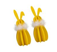 Générique Ensemble de projets de figurines de lapins couleurs vives, avec Instructions faciles pour décoration de fête de pâques, Puzzle en bois