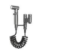 Générique Ensemble de pulvérisateur Bidet toilette à montage mural, Valve d'angle en alliage Zinc, nettoyage l'eau un sur deux for accessoires salle bains(Light green)