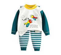 Générique Ensemble de Pyjama 2 Pièces pour Garcon, Pyjama garçon 2 pièces Doux Ensemble Nuit Confortable Haut Manches Longues Pantalon bébé Tout-Petit vêtement Sommeil Respirant