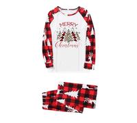 Générique Ensemble De Pyjama Famille Noël Noel Renne Homme Et Femme Costume Carreaux Couple Les Enfoires Tenue Bebe Fille (Femme,Blanc,XL)