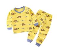 Générique Ensemble de Pyjama Garcon, Ensemble 2 pièces pour garçon Confortable décontracté vêtements de détente Tout-Petits Enfants 2 à 8 Ans Tissu Doux élastique Maison Quotidien col Rond