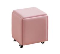 Générique Ensemble de Repose-Pieds gigognes 5 en 1, roulettes pivotantes, Chaise Convertible, sièges for Petits espaces, Convient au Salon et à la Chambre à Coucher(Color 6,35x35cm)