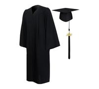 Générique Ensemble De Robe De Remise De Diplôme 2026 Avec Chapeau, Vêtements De Remise De Diplôme Mats Pour Femmes Et Hommes, Tenue Académique Mate Avec Pompon Pour Collège, Lycée, Collège