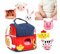 Générique Ensemble De Sensoriels en Peluche pour Bébés Développemental De | Set D'Animaux En Peluche Doux pour Garçons Filles Noël Anniversaire Baby-Shower Crèche Maison École