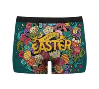 Générique Ensemble De Slips Taille Moyenne pour Homme Été Respirants À Quatre Pattes Boxers Imprimés Motif Happy Easter Slips Tendance pour Jeunes Slips De Tous Les Jours pour Homme