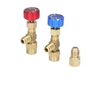 Générique Ensemble de soupapes sécurité for climatiseur R22 + r410, la vanne remplissage fréon est utilisée for les outils et accessoires ménagers