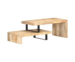 Générique Ensemble de Table Basse 2 pcs Bois de manguier Massif,Meubles, Tables, Tables Basses et Tables d'appoint, Tables Basses, Brun (Poids 19.44KG)