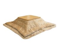 Generique Ensemble De Table Basse Chauffante Kotatsu pour l'hiver Style Japonais avec Couettes Tapis Et Radiateurs(B,120 * 80 * 41cm)