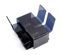 Générique Ensemble de Table et de chaises en Acrylique à l ' échelle 1/12 pour Maisons de poupée, aménagement de Bureau, école et décoration de Projet Fait à la Main, Bureau en Acrylique pour