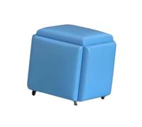 Générique Ensemble de tabourets empilables Polyvalents, Tabouret Ottoman gigogne de 5, siège de vanité Peu encombrant, for Chambre à Coucher, Salon, Bureau, Balcon(Color 1,35x35x35cm)