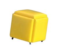 Générique Ensemble de tabourets empilables Polyvalents, Tabouret Ottoman gigogne de 5, siège de vanité Peu encombrant, for Chambre à Coucher, Salon, Bureau, Balcon(Color 2,35x35x35cm)