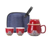Générique Ensemble de tasses à thé portables en céramique, ensemble de théière en céramique | Ensemble de théière en, ensemble de tasses à thé portables en forme de chat,Service à en porcelaine