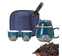 Générique Ensemble de théière en céramique, ensemble de théière avec passoire à thé,Ensemble de en céramique, ensemble de tasses à thé portables en forme de chat | Service à résistant aux chocs, tas