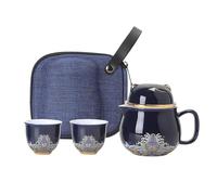 Générique Ensemble de théière en céramique, ensemble de théière avec tasses - Ensemble de Cat de tasses à thé en céramique - Service à thé résistant aux chocs, à en porcelaine avec p