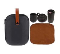 Générique Ensemble de Théière Portable en Argile Violette Infuseur à Thé de Voyage et Paquet de Rangement Marron, Kit Élégant pour Maison et Bureau