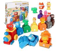 Générique Ensemble de Train Jouet,Jeux Éducatifs Interactifs | Marionnettes À Doigts Tri des Chiffres Jouets - pour Jeu Sensoriel et Éducation Cadeaux Anniversaire Fêtes Garnitures Panier de