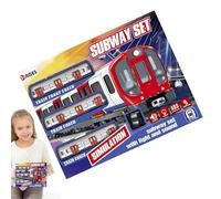 Générique Ensemble de Train pour Tout-Petits - Train électrique éducatif, Ensemble de Jeu de métro interactif, de Jouets de véhicule, Voie ferrée légère Musicale, activité d'apprentissage Pratique