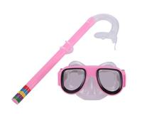 Générique Ensemble de tuba pour avec équipement de plongée en apnée en silicone avec tuyau souple pour lunettes de plongée sous-marine, raccord professionnel