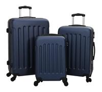 Générique Ensemble de valises 3 pcs rigides Bleu Marine 20” 24” 28” ABS,Valises,10.15KG-42006245