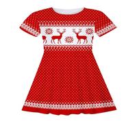Générique Ensemble de vêtements de Noël, Costume Noel Bebe Ensemble Bandeaux NoëL Robe à Manches Longues pour BéBé Robe | Enfant Bébés Filles C'est Mon 1er / 2ème Anniversaire Princesse
